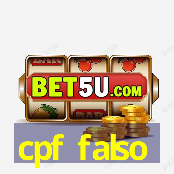 cpf falso